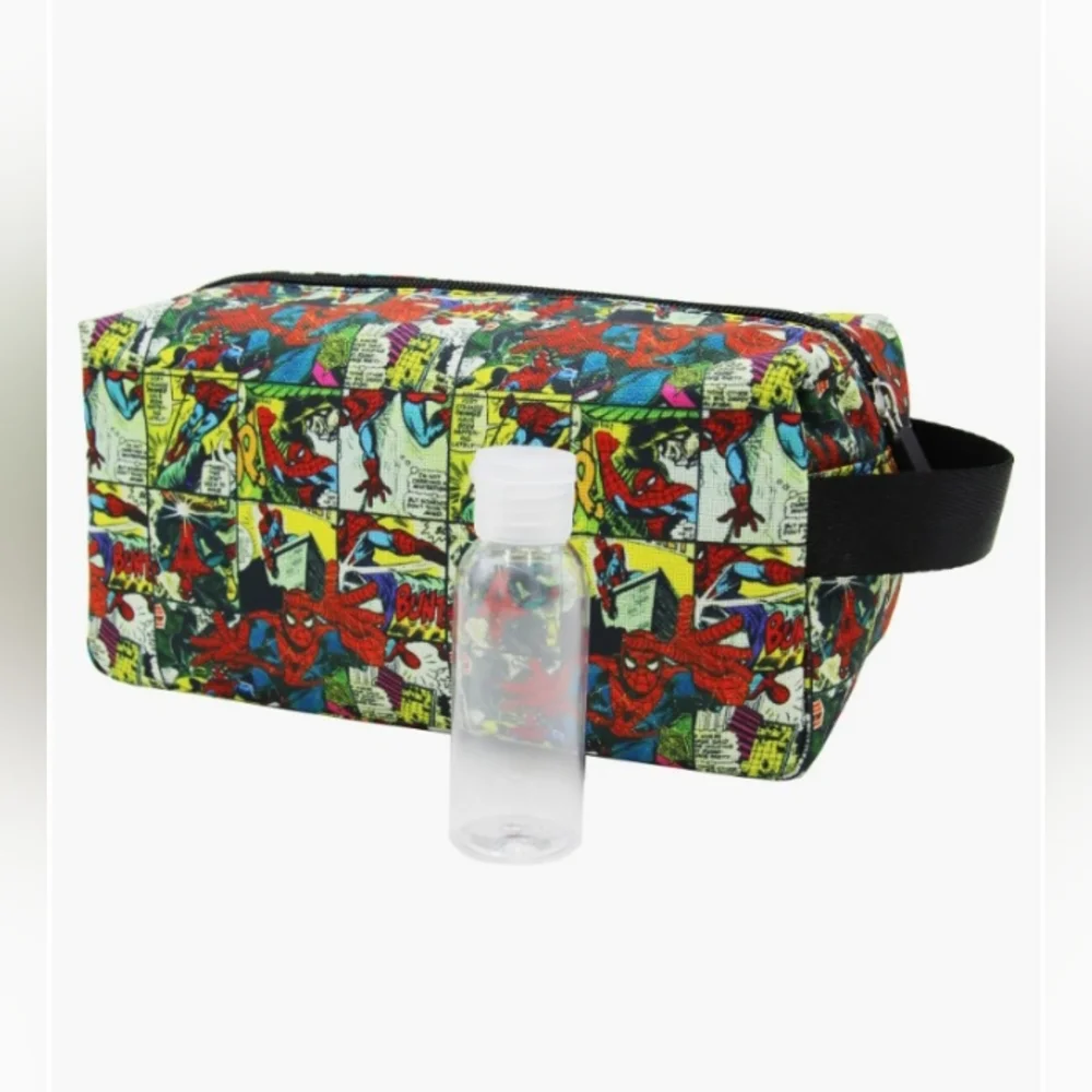 Marvel Heroes 4 Piece Accessory Set Includes Wallet Key Fob & Toiletry Kit